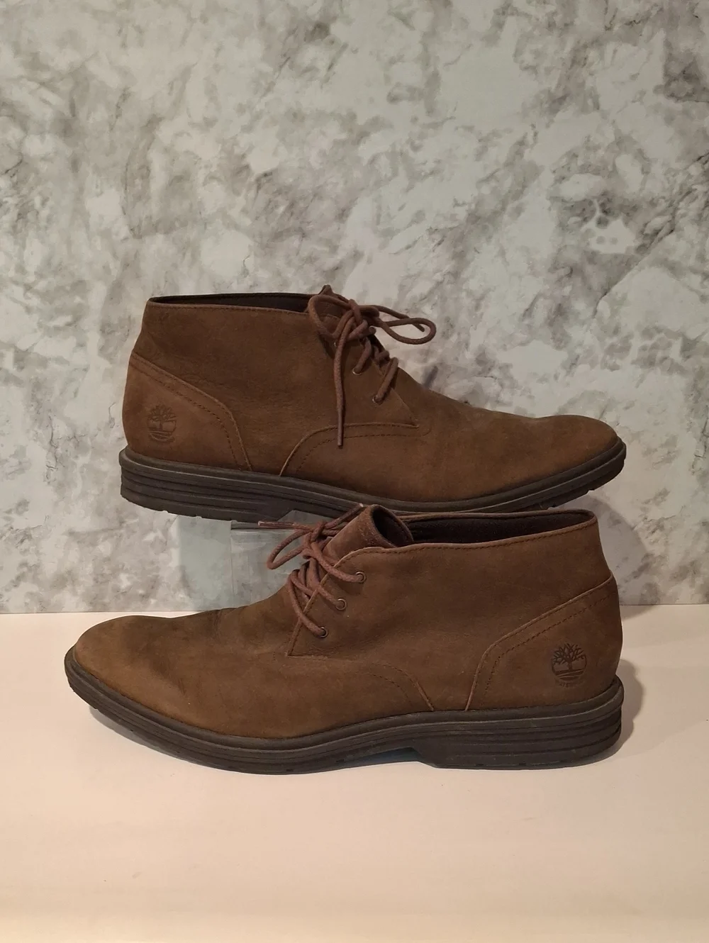 Timberland Sawyer Lane Waterproof Shoes Mens 11.5 US Brown Nubuck Chukka EUC